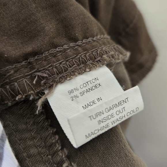 New York & Company Straight Leg Pants Brown 16 Petite - Picture 4 of 5